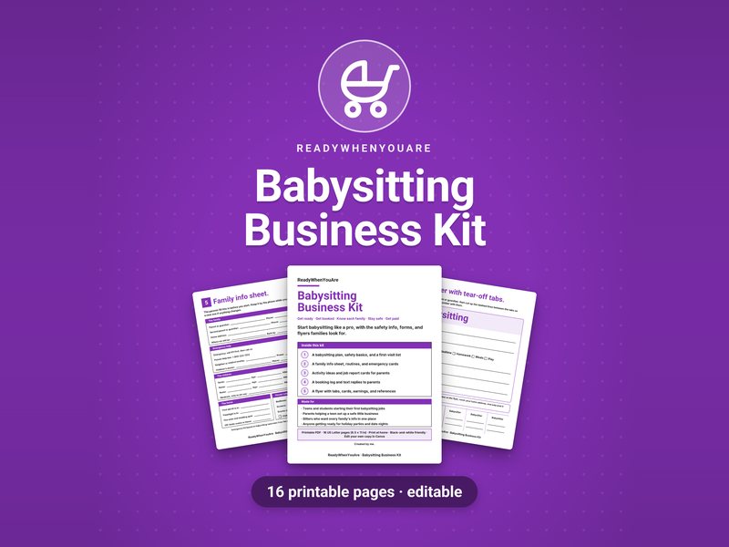 Babysitting Business Kit cover