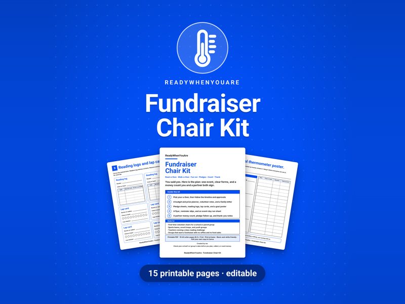 Fundraiser Chair Kit cover