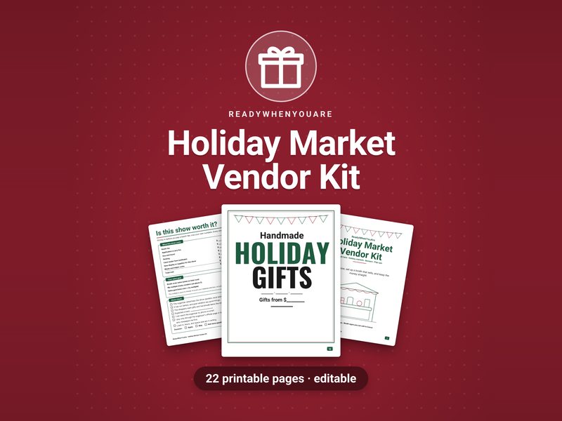Holiday Market / Craft Fair Vendor Kit cover