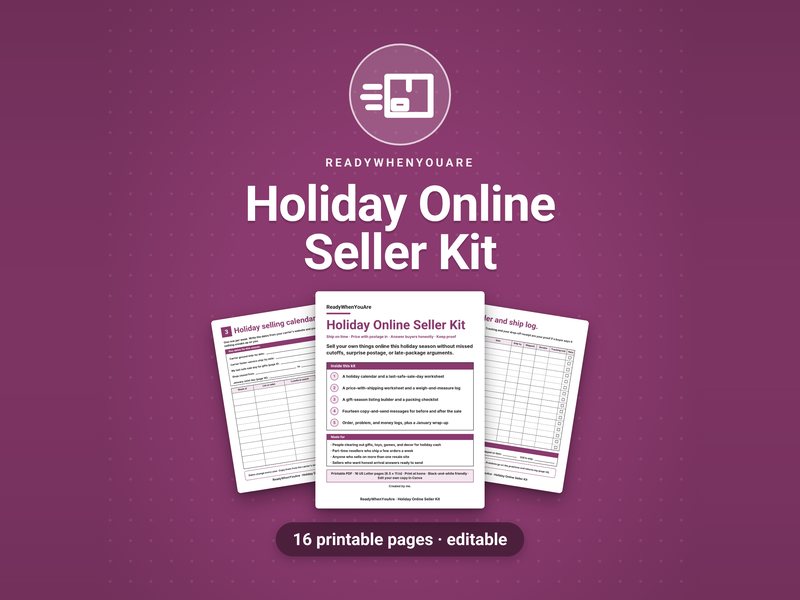 Holiday Online Seller Kit cover