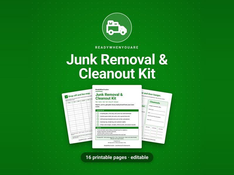 Junk Removal & Cleanout Kit cover