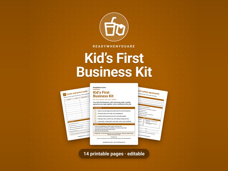 Kid's First Business Kit cover
