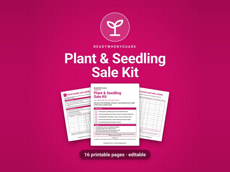 Plant & Seedling Sale Kit cover