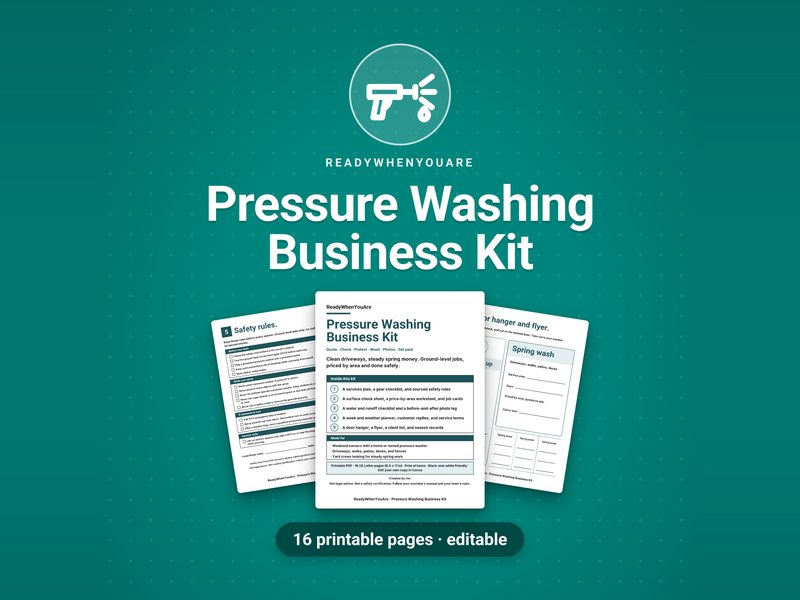 Pressure Washing Business Kit cover