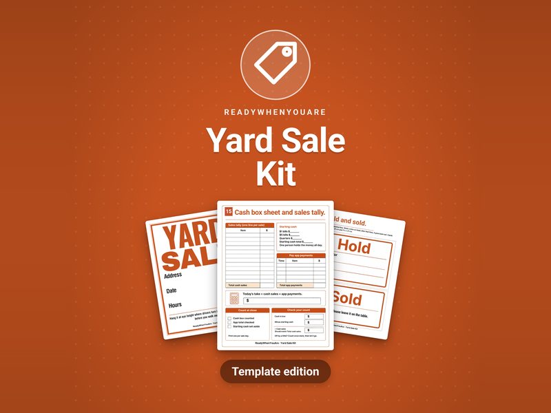 Garage & Yard Sale Weekend Kit cover